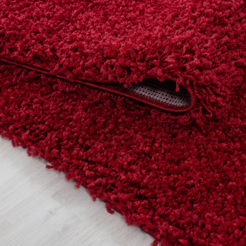 Tapis poils longs shaggy tissé motif uni UNI L