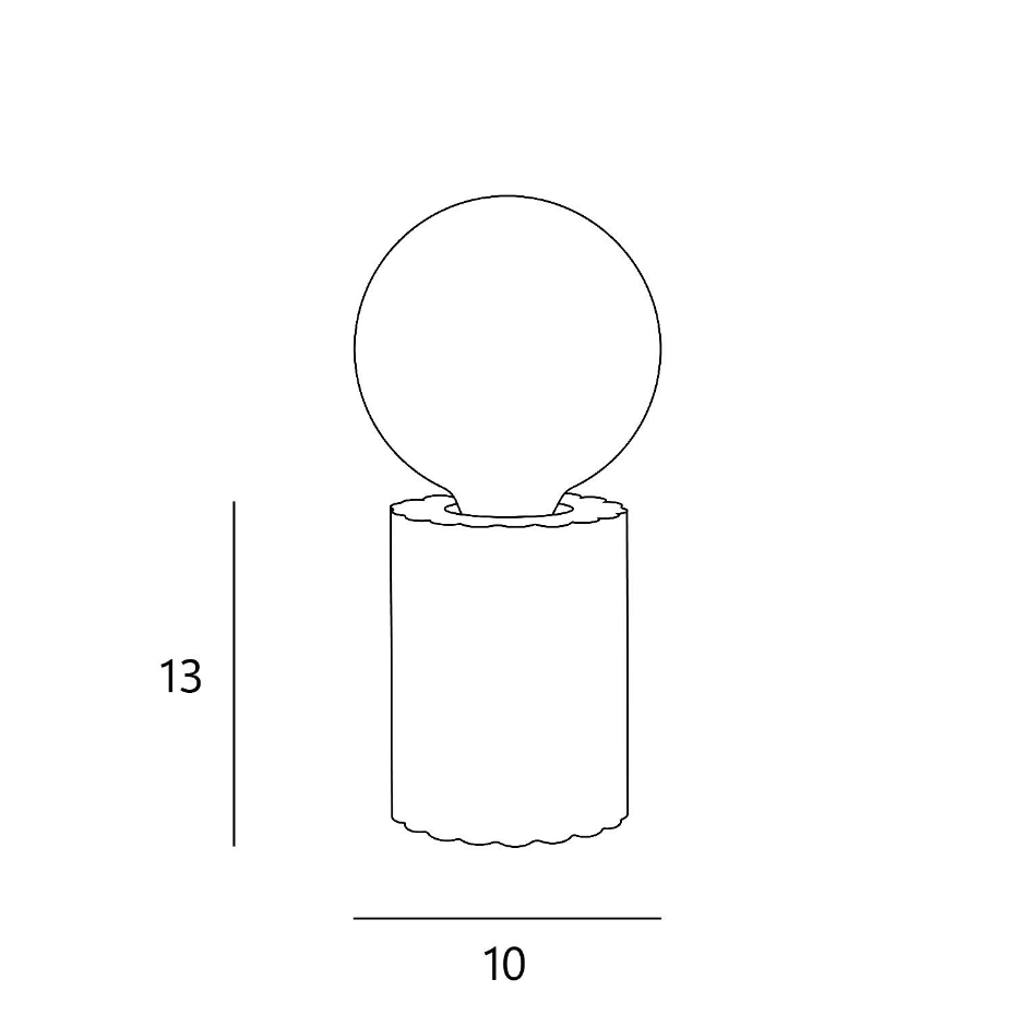 Lampe à poser en céramique, INSPIRE
