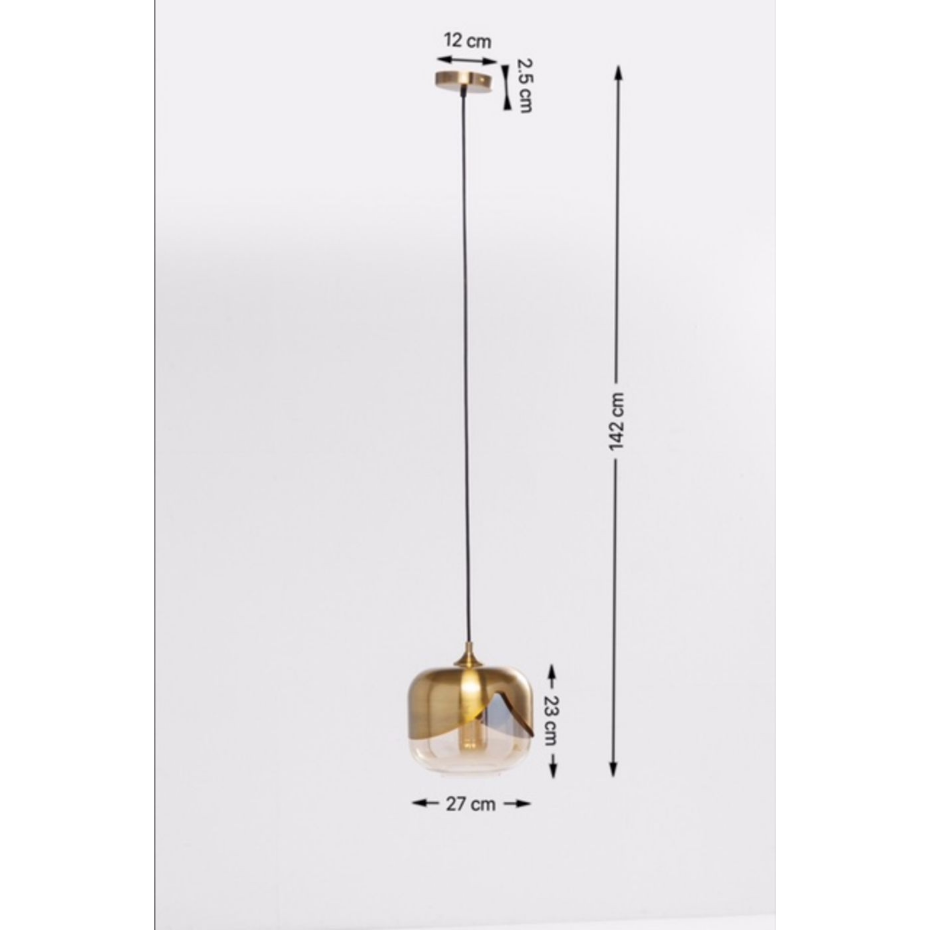 Suspension en verre et acier, GOBLET BALL