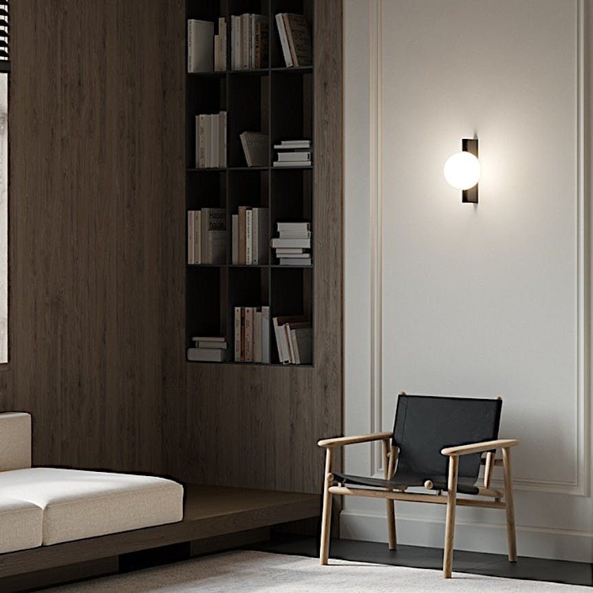 Applique lumineuse 1 globe sur base MESA