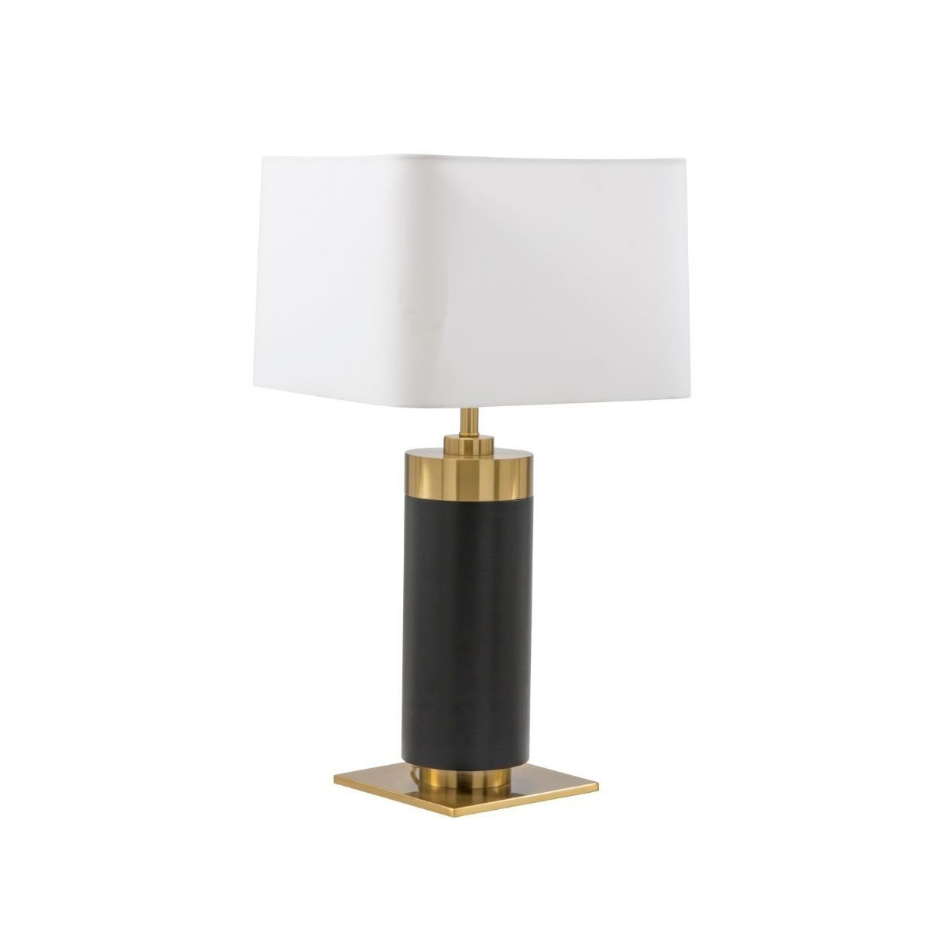 Lampe à poser en métal noir et finition laiton doré H73 cm - VENDOME