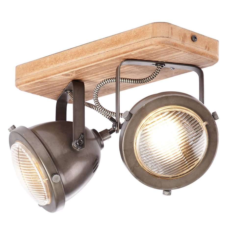 Plafonnier en bois industriel, Carmen Wood