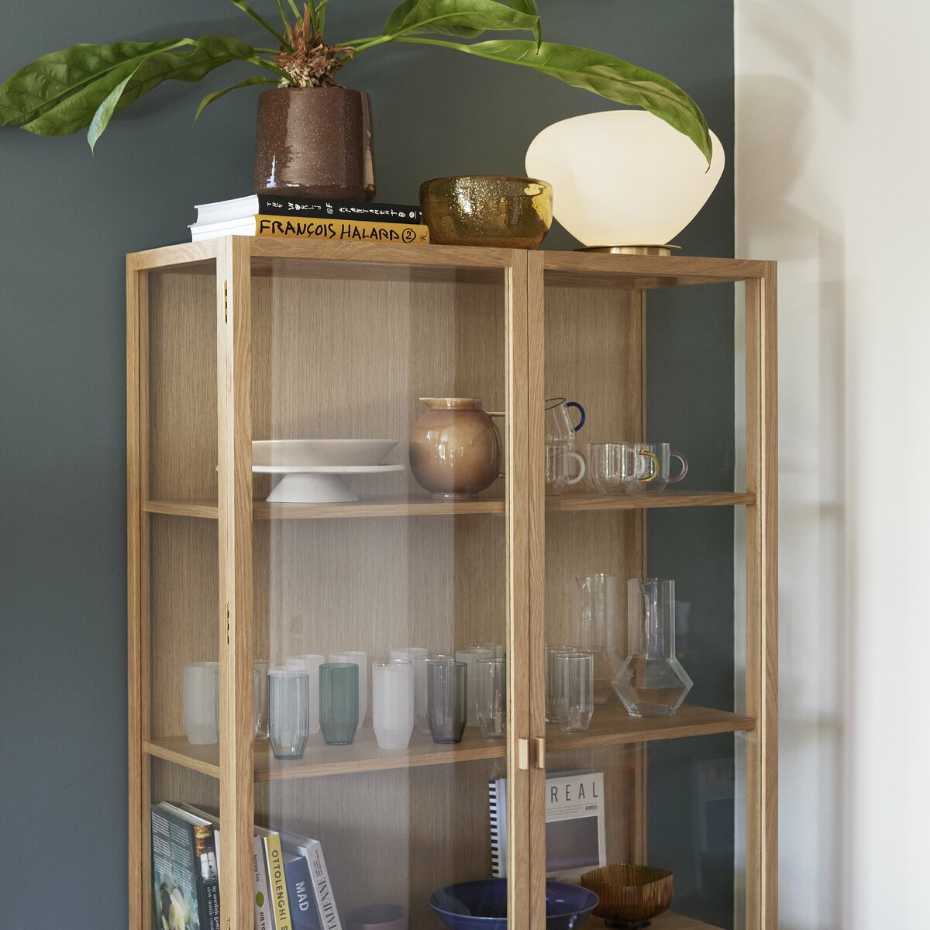 Lampe de table en fer et verre BEAN