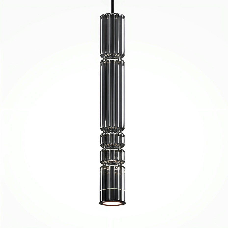 Suspension LED, tube en verre SOLANA
