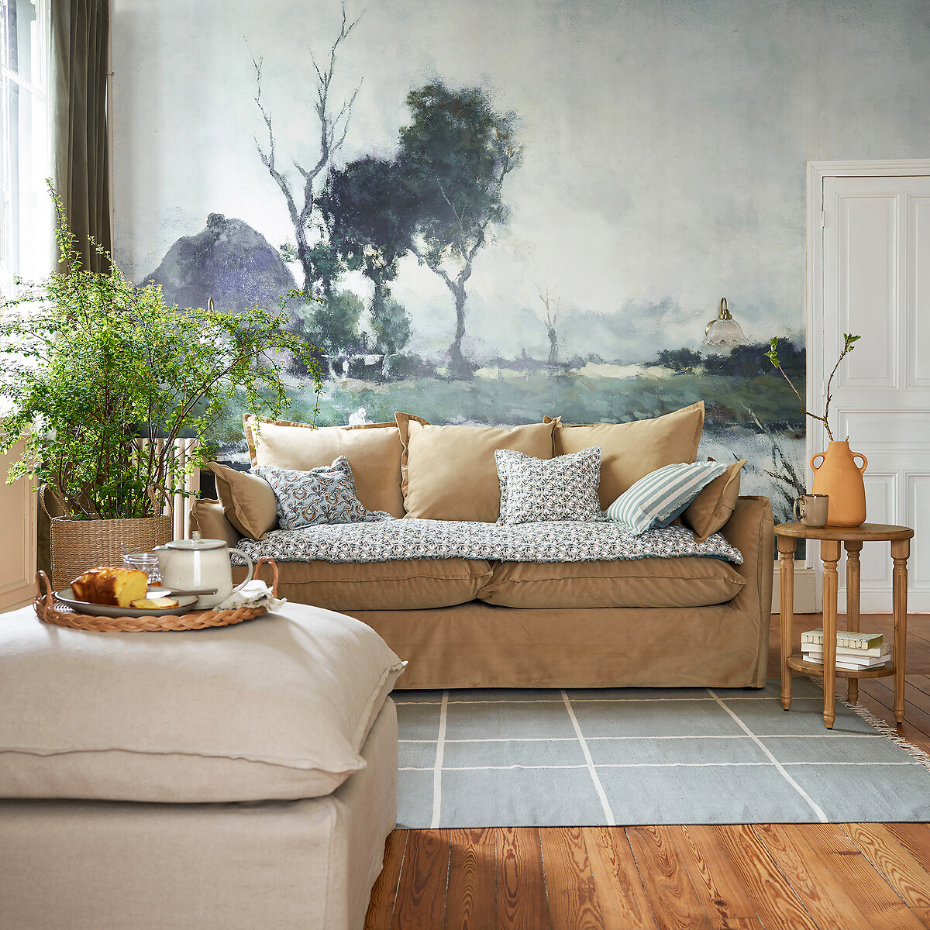 Tapis tissé plat en coton, Corey