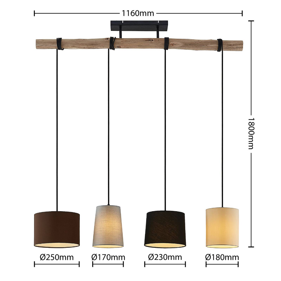 Suspension en textile moderne, Amilia