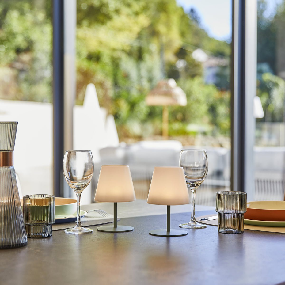 2 Lampe de table sans fil TWINS H16CM