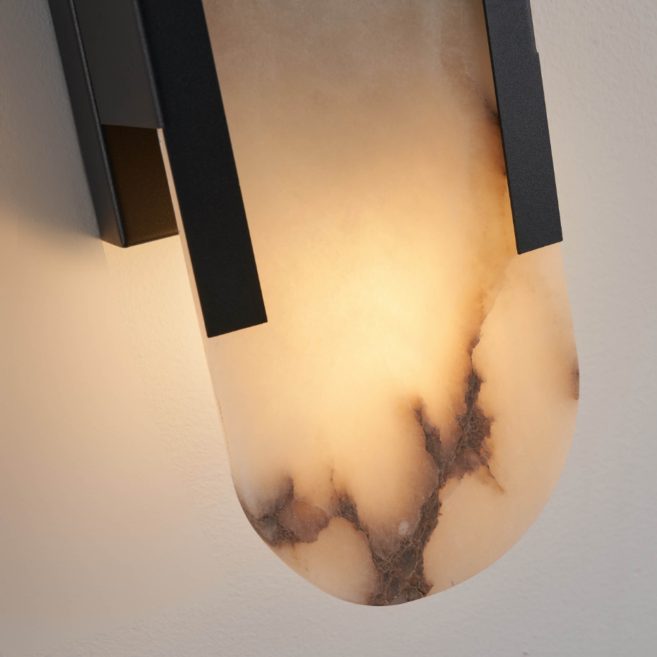 Applique LED marbre opale naturel - ENOLA