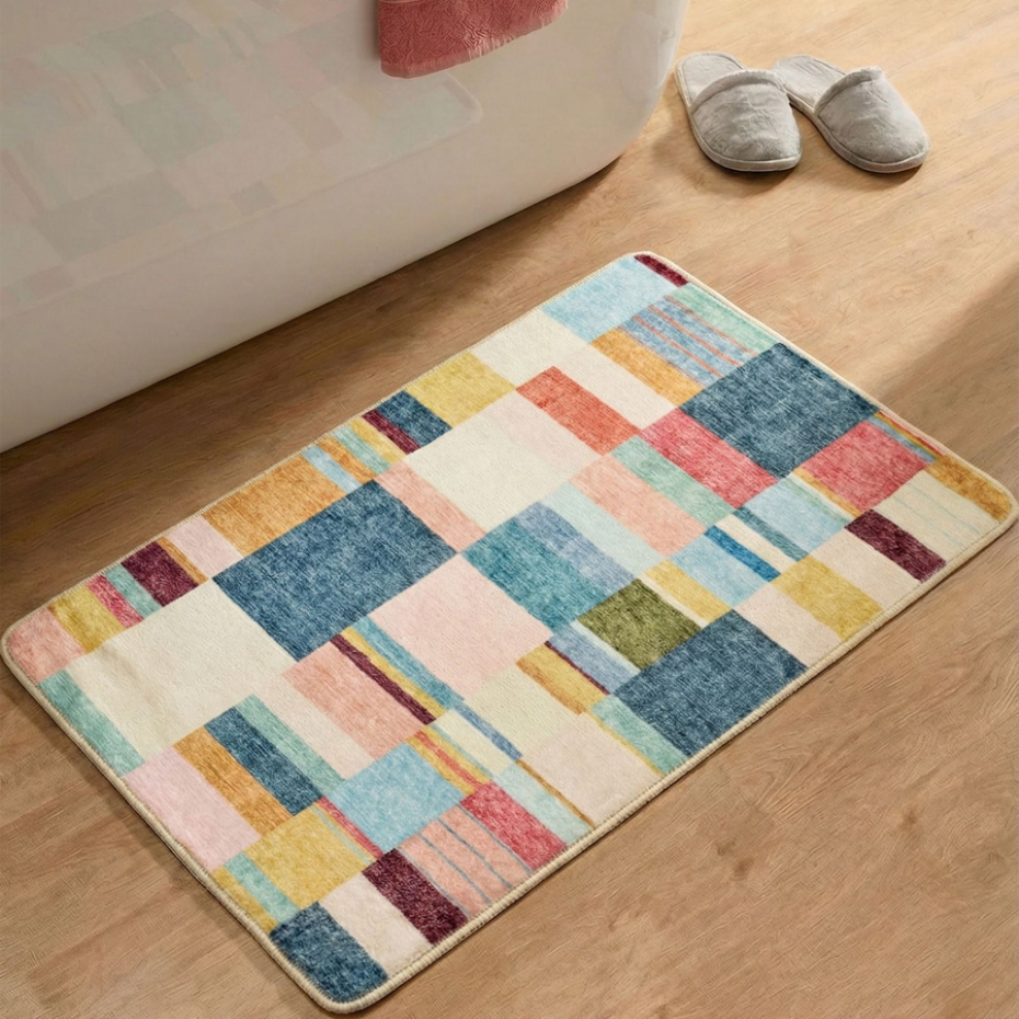 Tapis de bain imprimé doux - Aquata