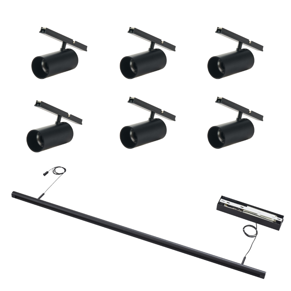 Suspension 6 spots LED orientables - LYNE