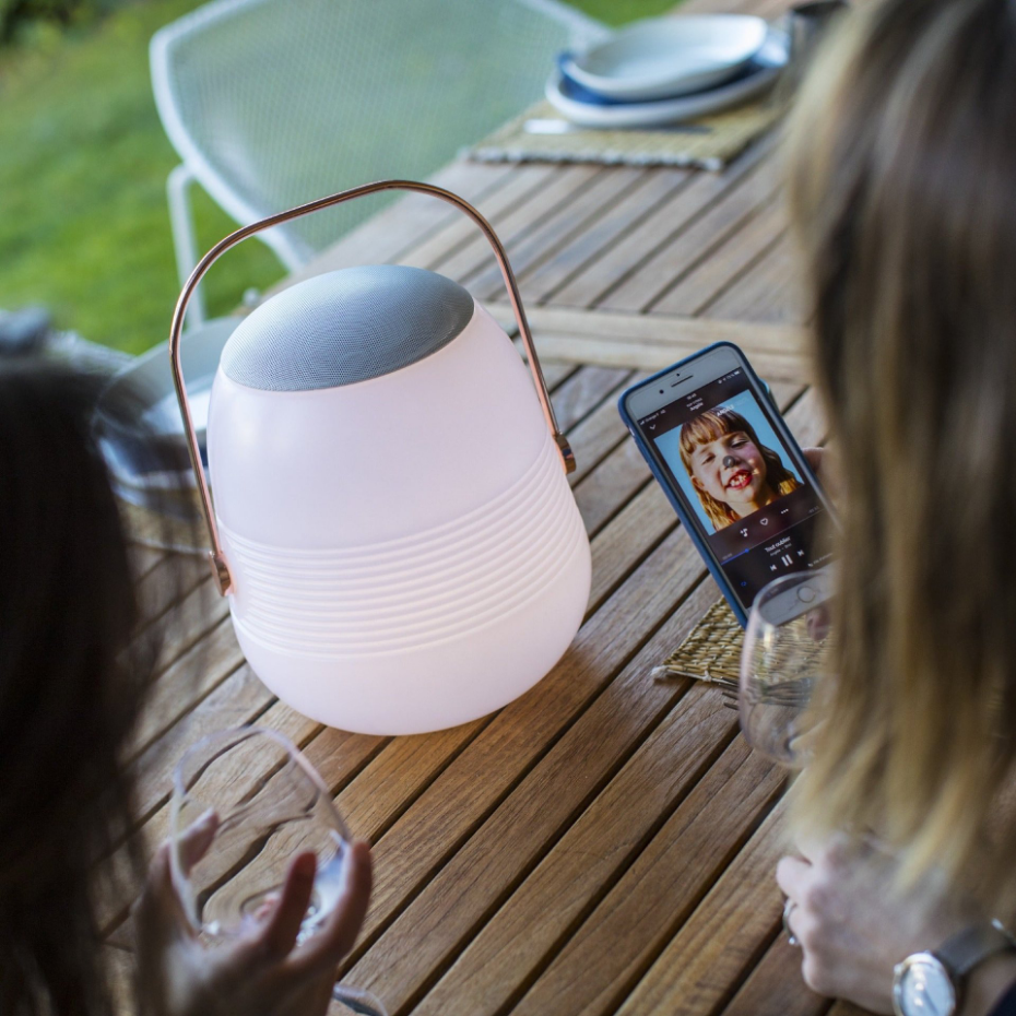 Lampe enceinte bluetooth multicolore BOB STATION H33cm