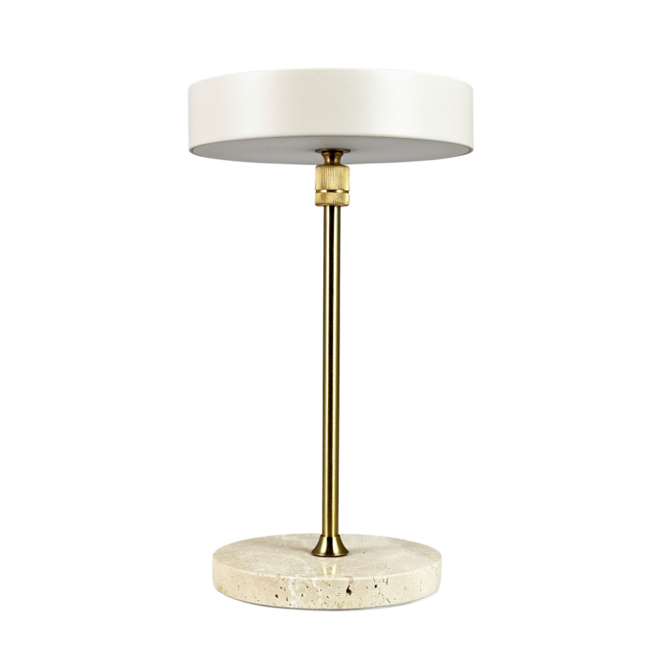 Lampe à poser LED MOONLIGHT noir, marbre