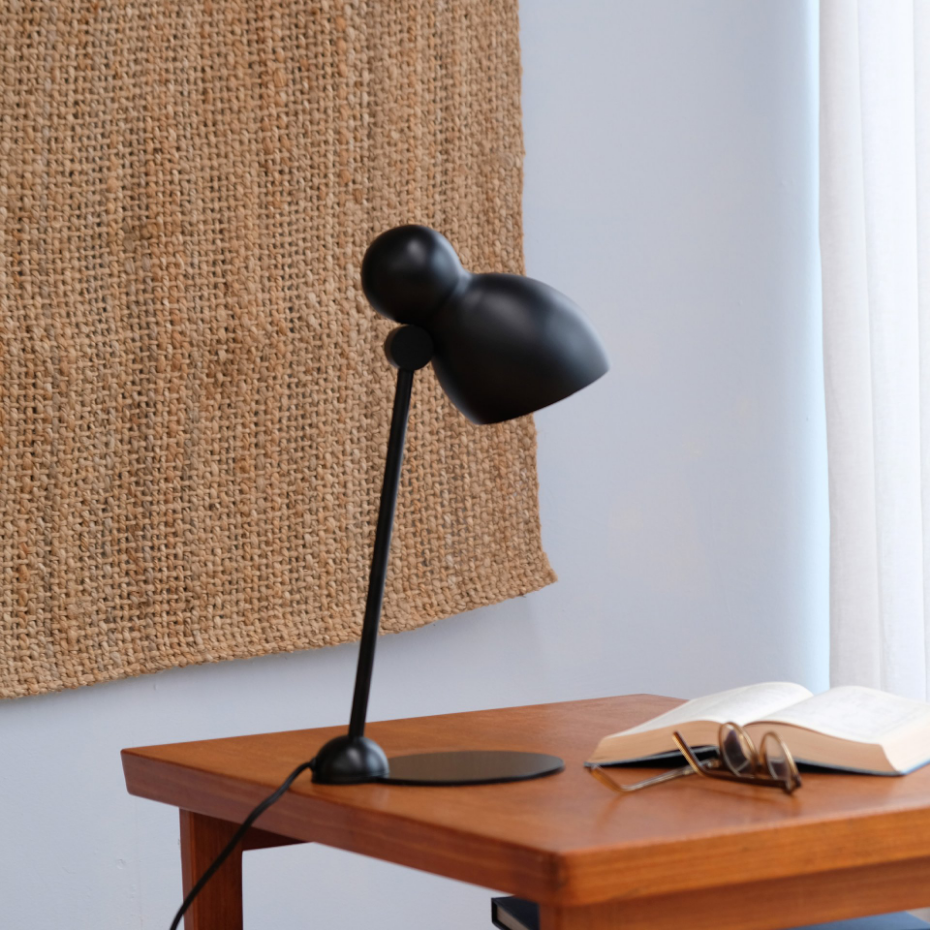 Lampe à poser en métal noir LUDO
