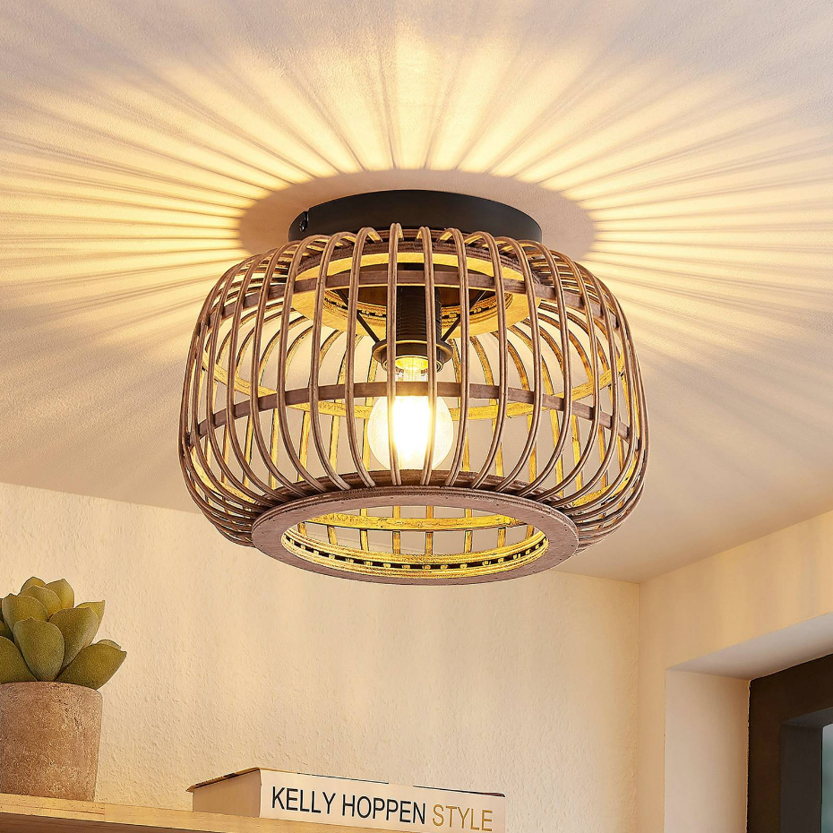 Plafonnier en bois scandinave, Bominio
