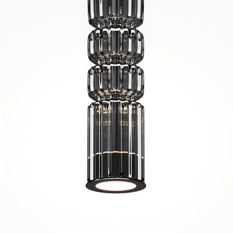 Suspension LED, tube en verre SOLANA