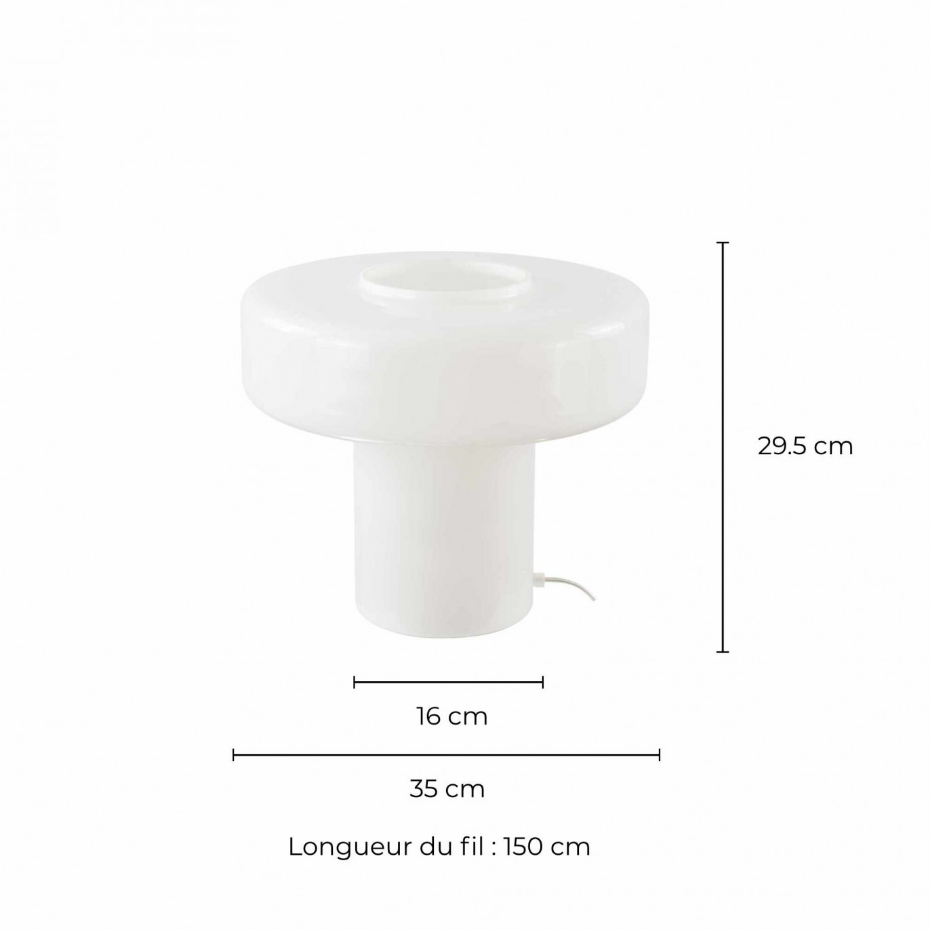 Lampe à poser en verre, FOZA MAXI
