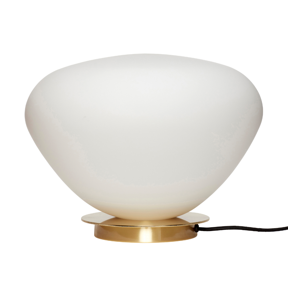 Lampe de table en fer et verre BEAN