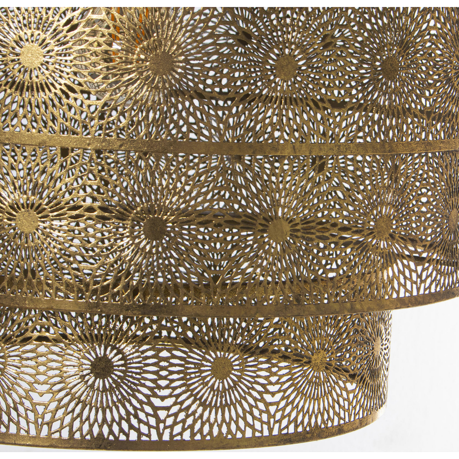 Lampe de plafond en métal doré 39 cm