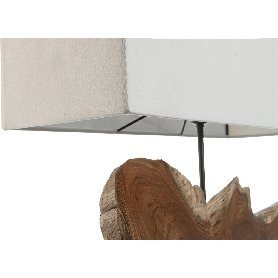 Lampe de table en bois et fer forgé rectangulaire Item Home Lamps 2c 24
