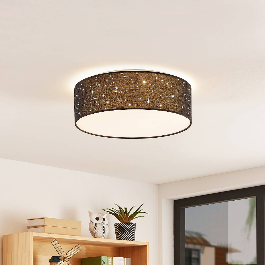 Plafonnier en textile moderneLED, Ellamina