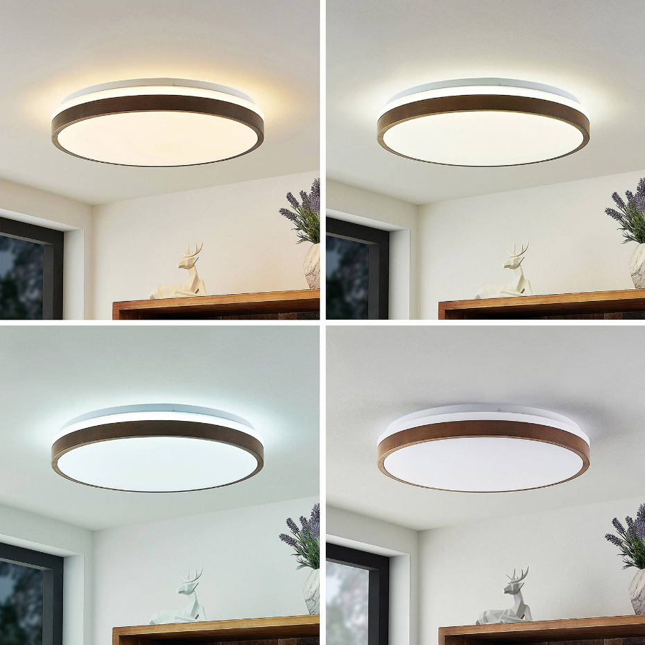 Plafonnier en bois moderneLED, Hudsona