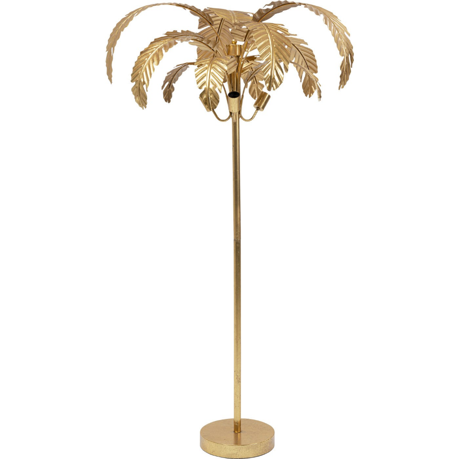 Lampadaire feuilles de palmier en acier