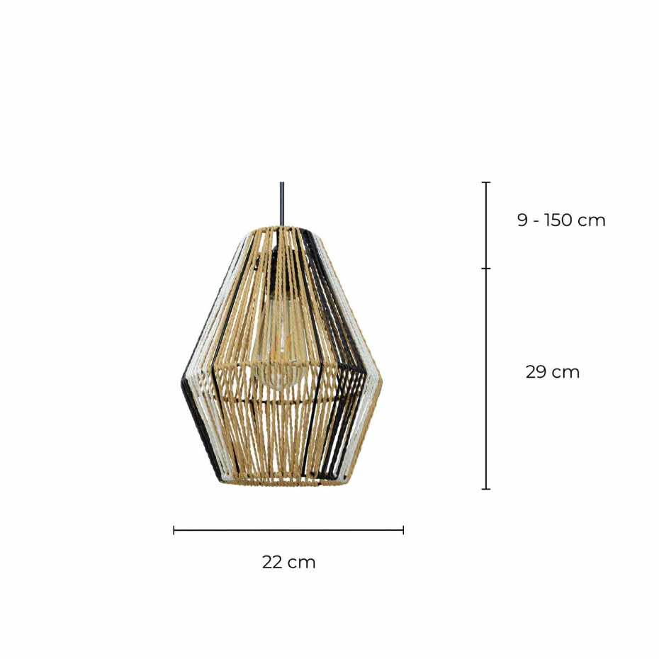 Suspension en ficelle de papier, TILLIS