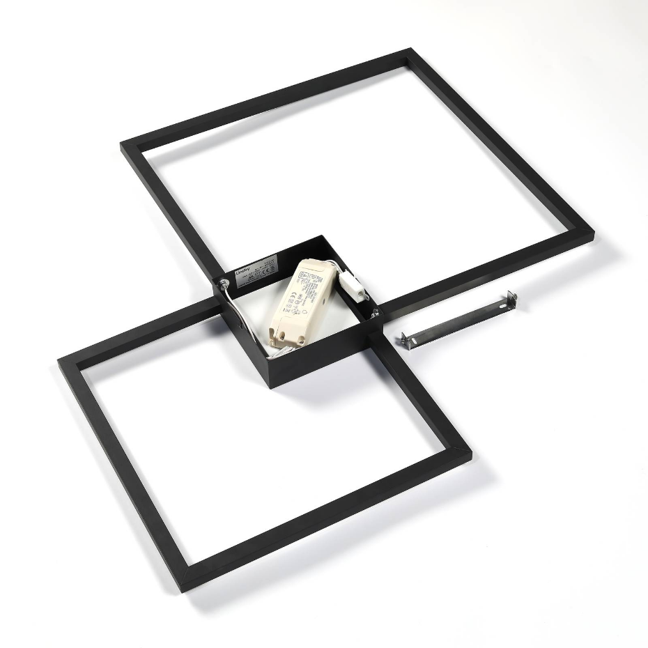 Plafonnier en aluminium moderneLED, Duetto