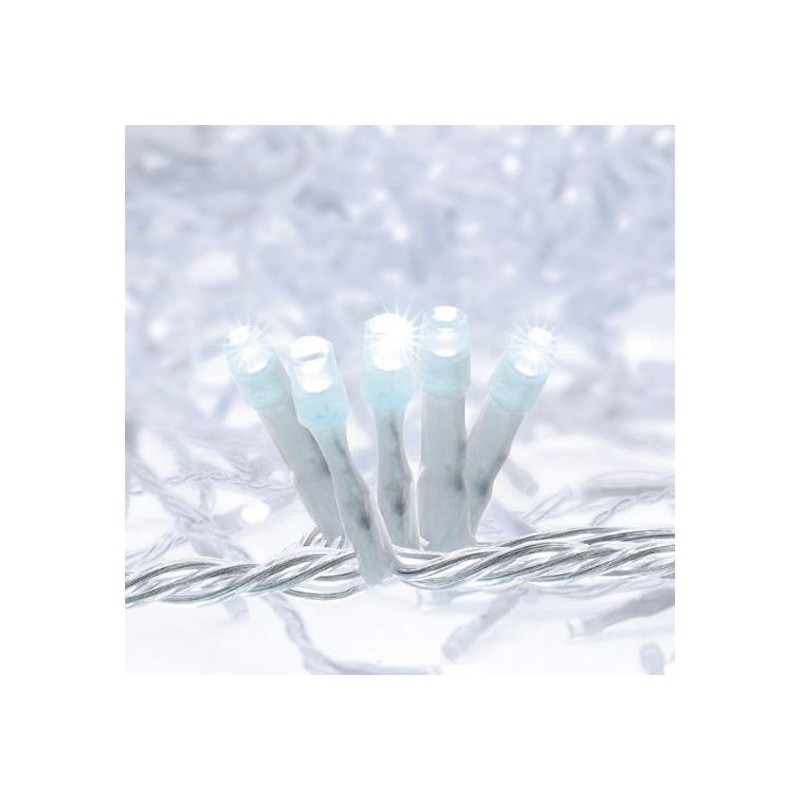 Rideau Scintillant Led 2m X 2m Blanc Pur Led Connectable