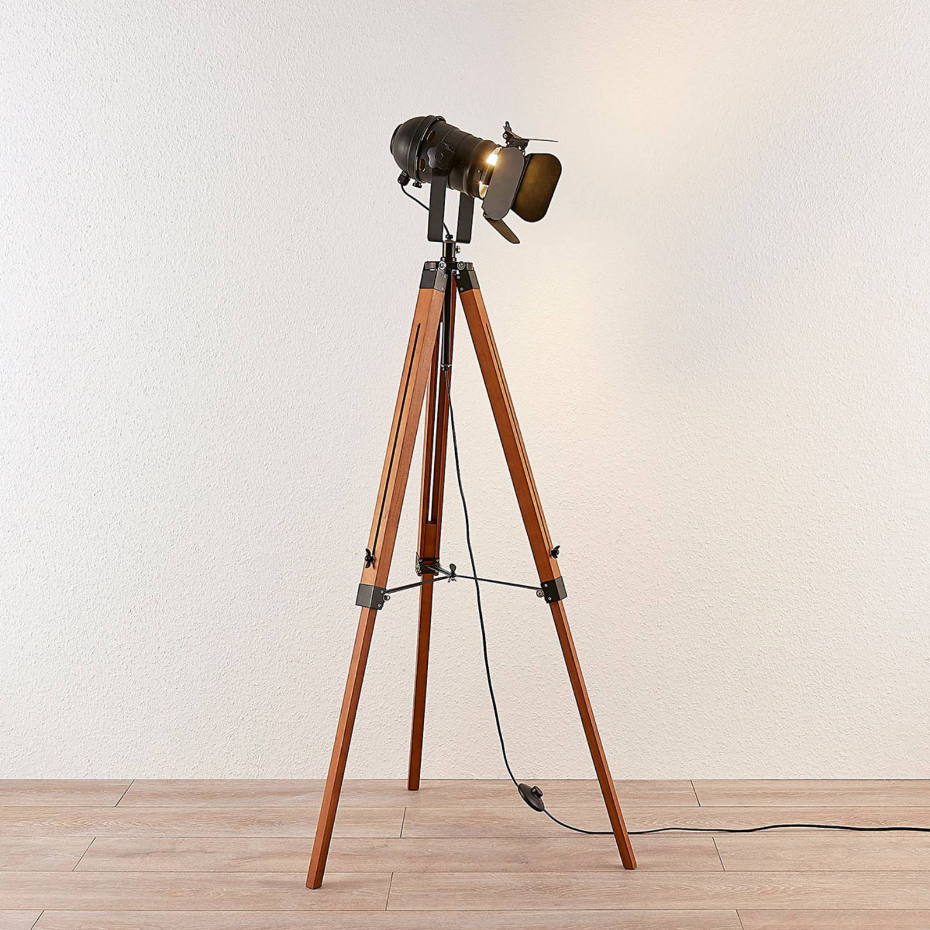 Lampadaire en bois industriel, Hilma