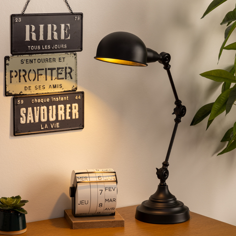 Lampe de bureau articulée BASALT