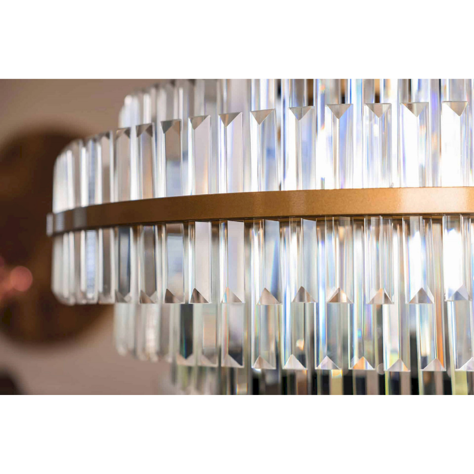 Chandelier en crystal  brossé Richmond Decoration