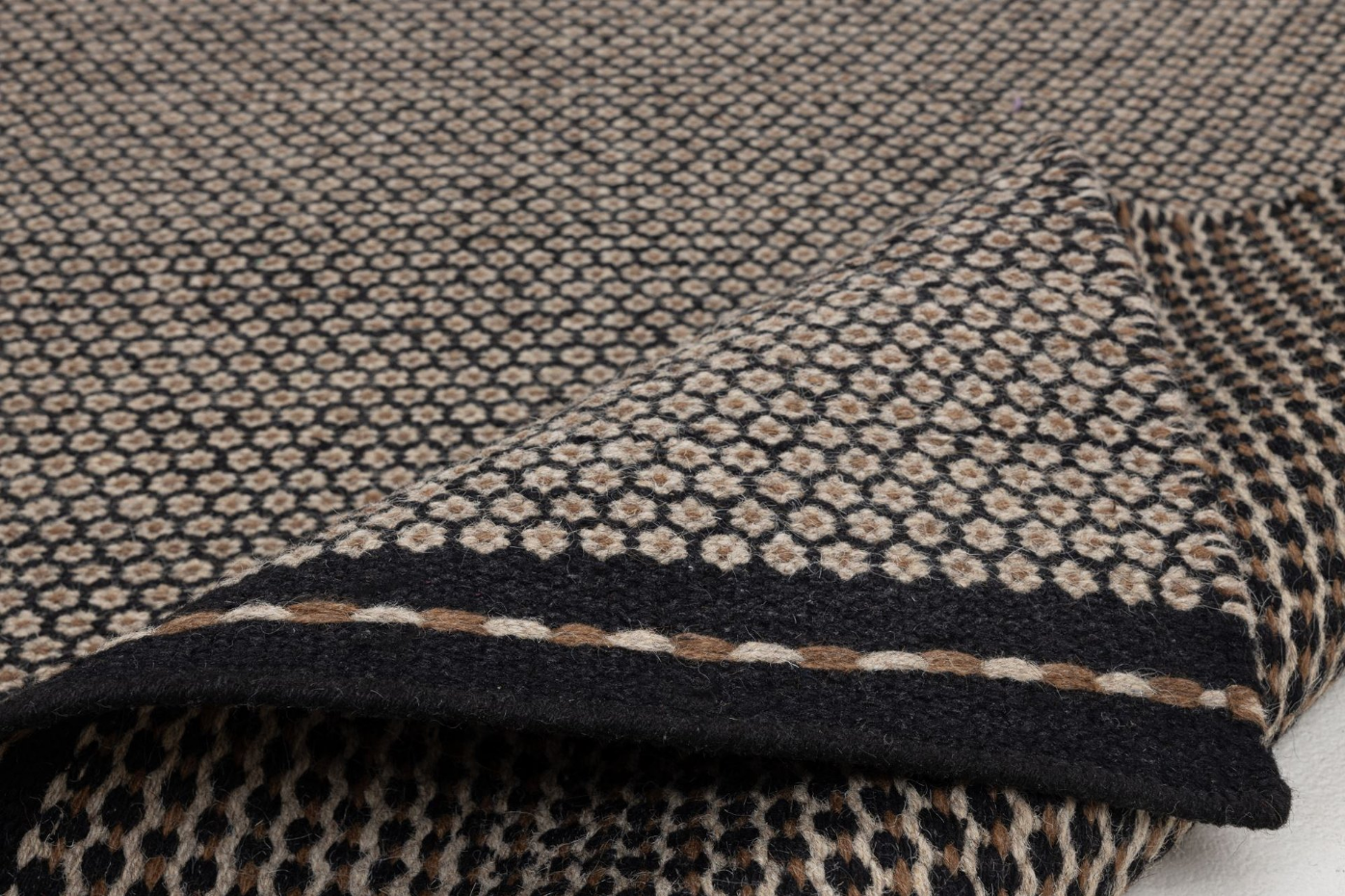 Tapis en laine tissé à la main avec motif à fleurs - Flower