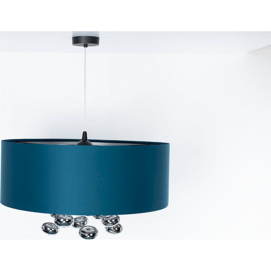 Suspension ronde en tissu avec boules décoratives Bubble Light