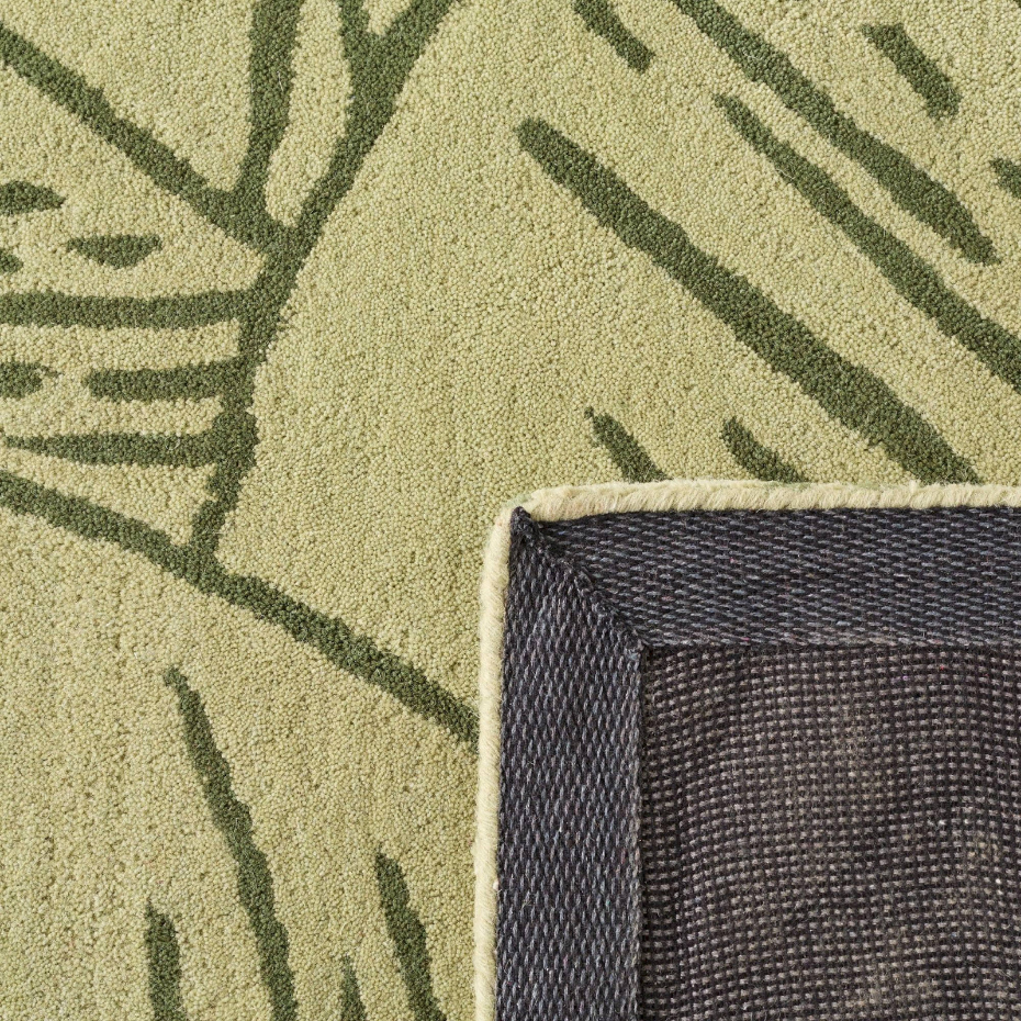 Tapis rectangulaire en laine et coton Cèdre