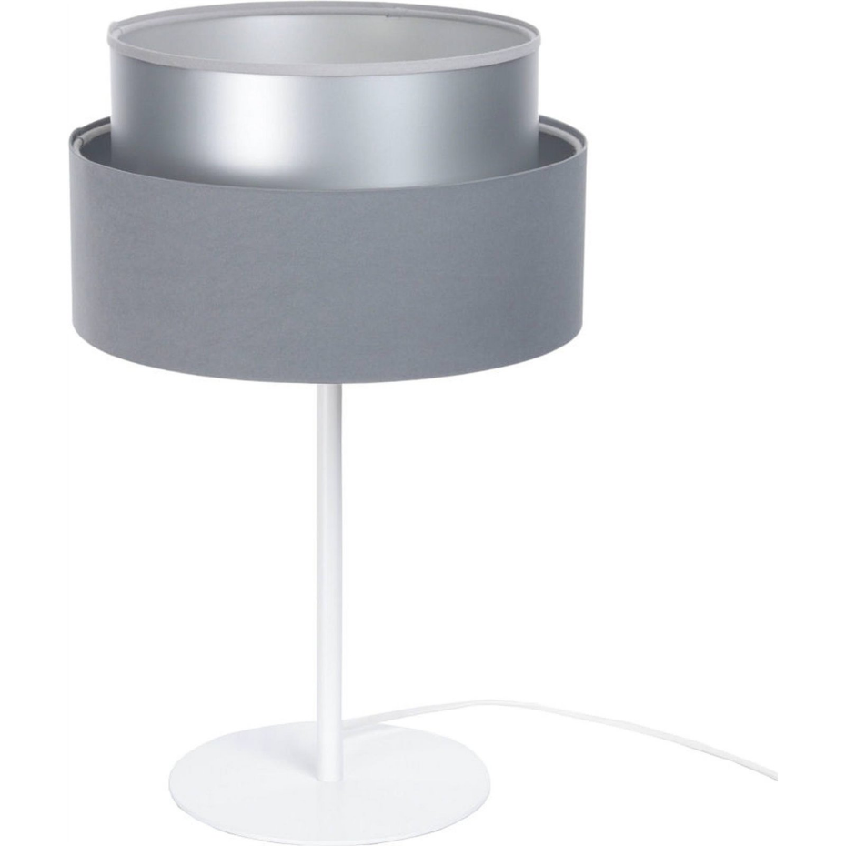 Lampe à poser ronde en tissu Duo ellegant