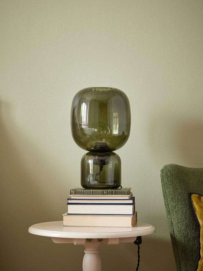 Lampe Louise en verre teinté