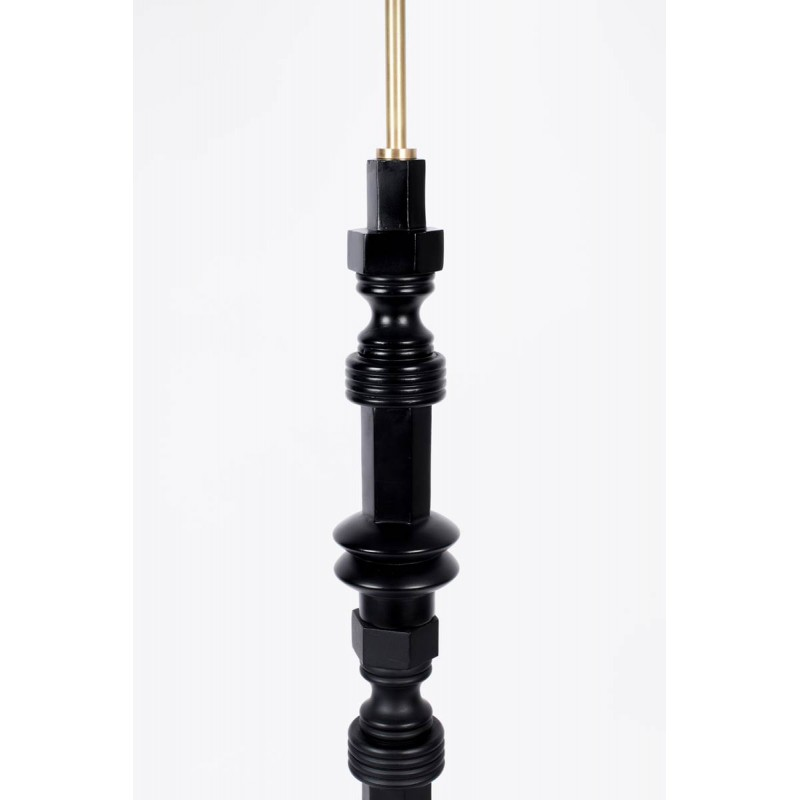 Lampadaire design en bois baroque, TOTEM DESK