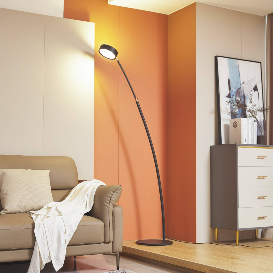 Lampadaire en métal moderneLED, Boga