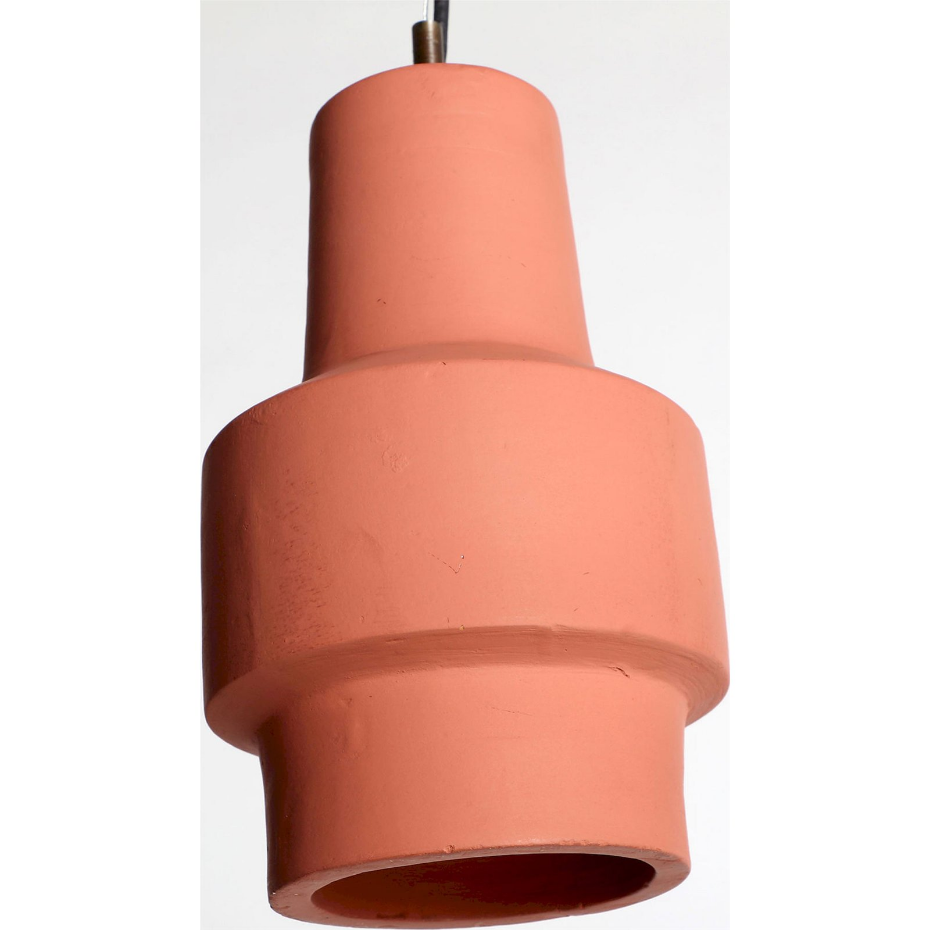 Suspension en céramique terracotta
