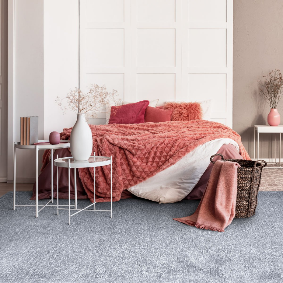Tapis salon lumineux  rouillé SOLANCE