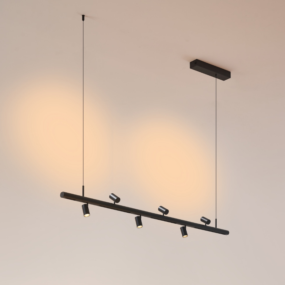 Suspension 6 spots LED orientables - LYNE