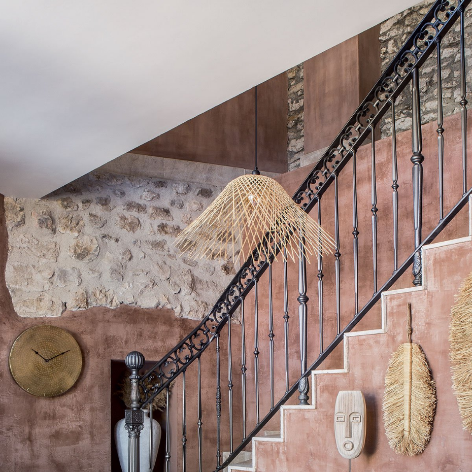 Suspension bambou vannerie MOXA