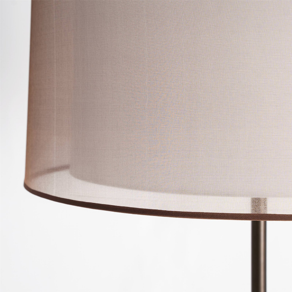 Lampadaire art déco en acier et polyester