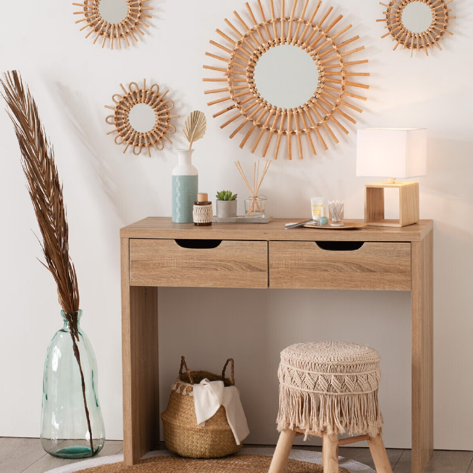 Lampe en bois cube POJO
