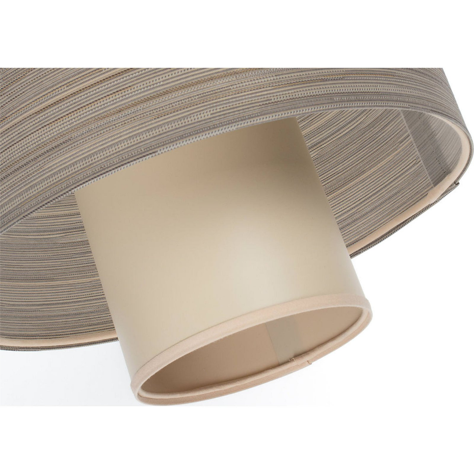 Suspension ronde en jute et lin Twin Light