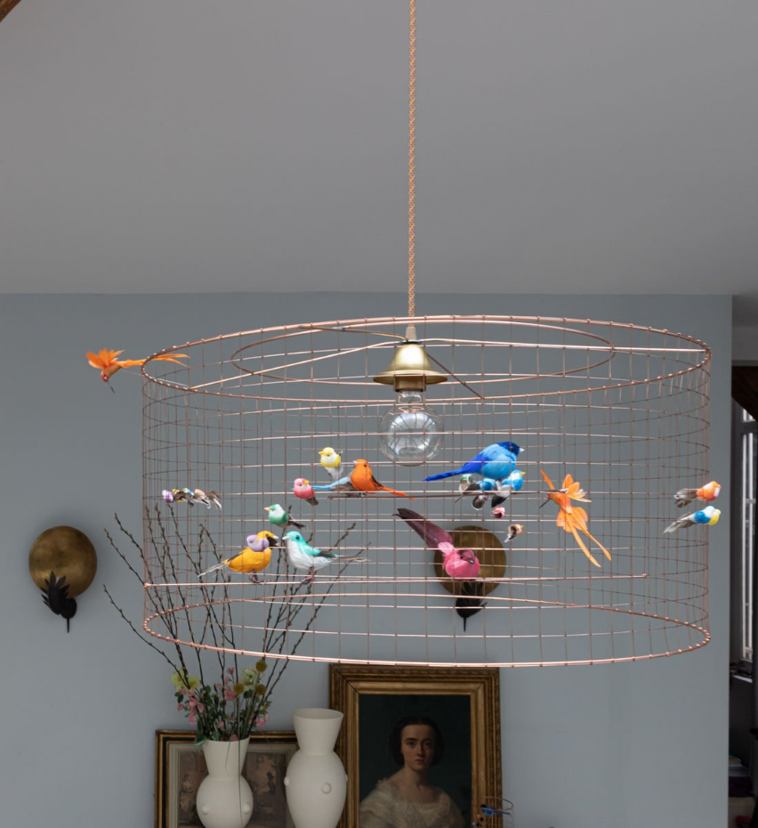 Suspension demi-grande volière