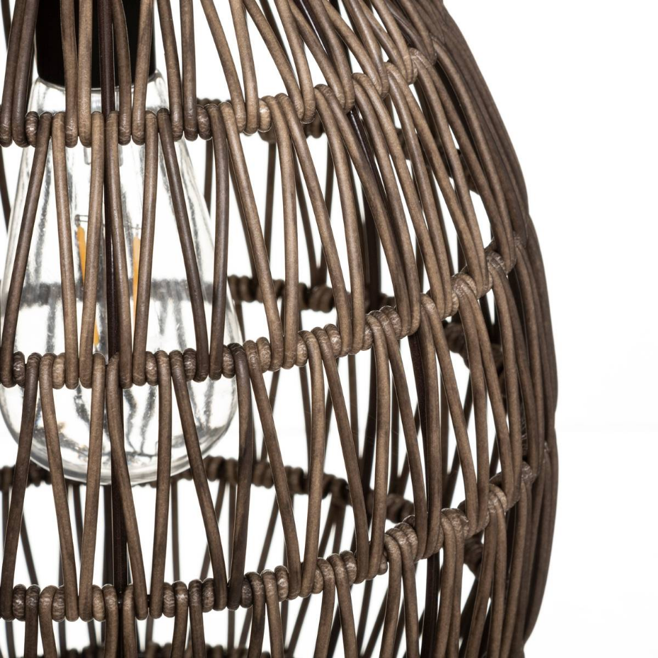 Lampe solaire d'extérieur osier tressé RAVI