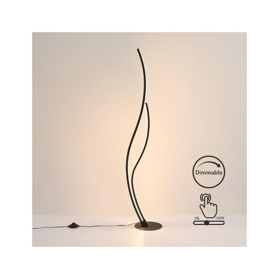 Lampadaire LED ondulé dimmable - YSORIA
