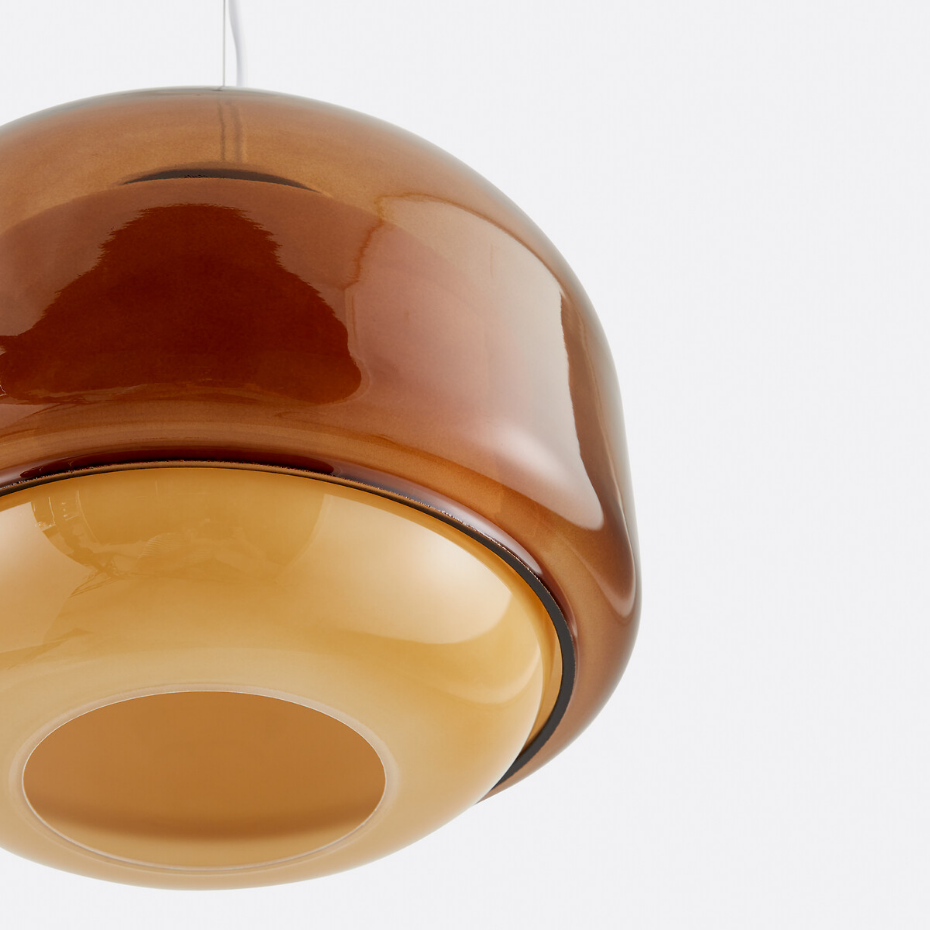 Suspension en verre coloré Ø30,5 cm, KINOKO